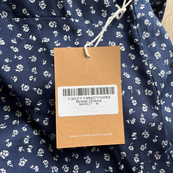 NWT Reformation Breje Midi Button Down Dress with Belt- M - Picture 4 of 4